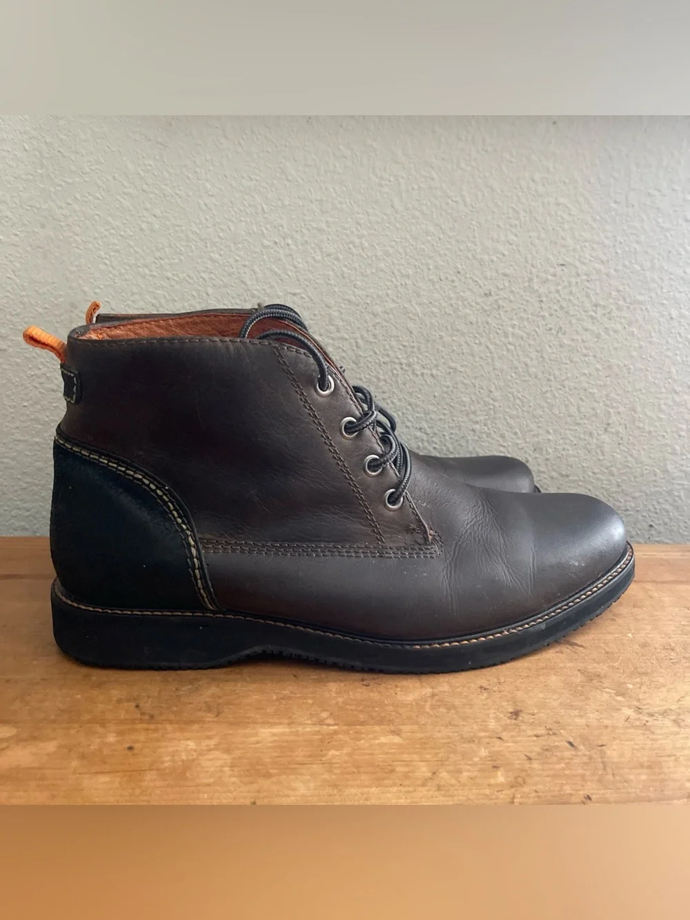 Tommy Bahama Edisto Brown Leather Chukka City Preppy Boots Mens Size 8 M